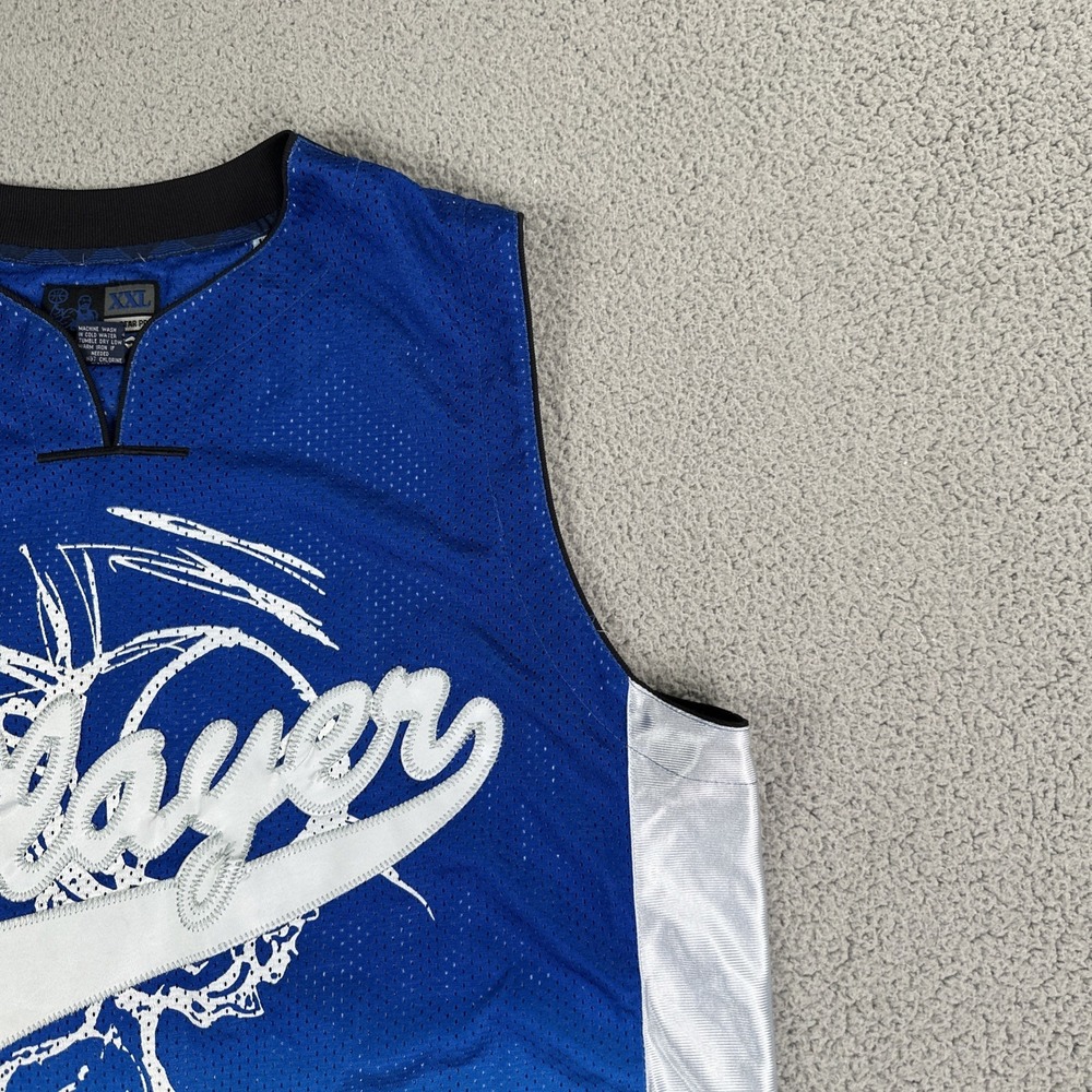 VTG Y2K All Star Pro Basketball Jersey Men 2XL Blue Gradient Hip Hop Dazzle - Picture 8 of 16